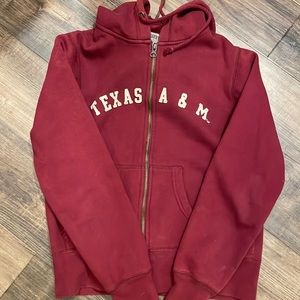 Vintage Texas A&M Zip Up Hoodie Sz S